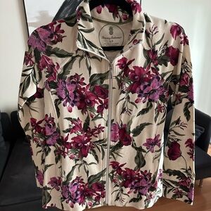 Aruba Orchid Isle Stand Collar Long Sleeve Full-Zip Sweatshirt S /P